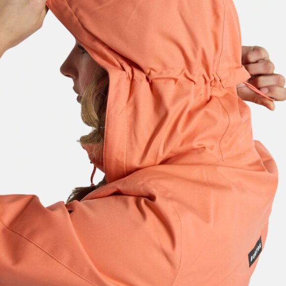 Women's Burton Lelah 2L Jacket Ski Snowboarding - Peach Echo - Size Small - Picture 5 of 9